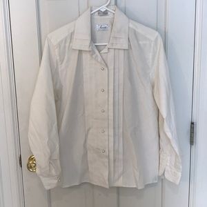 Foxcroft pearl button down shirt